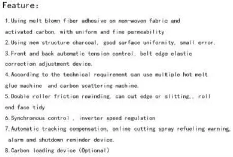 Hot Melt Glue Spray and Carbon Scattering Laminating Machine