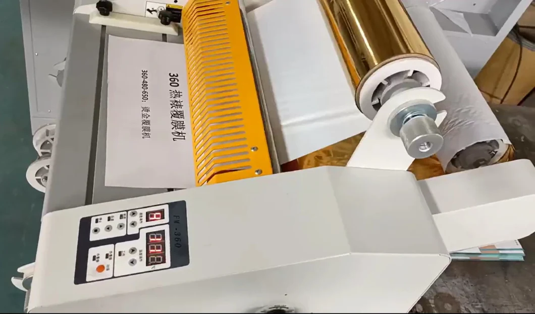 360 Economic Laminating Machine Work for Foils as Bronzing Machine