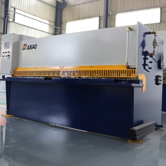 Jugao Hydraulic Metal CNC Swing Beam Shearing Machinery Iron Plate Cutting Machine